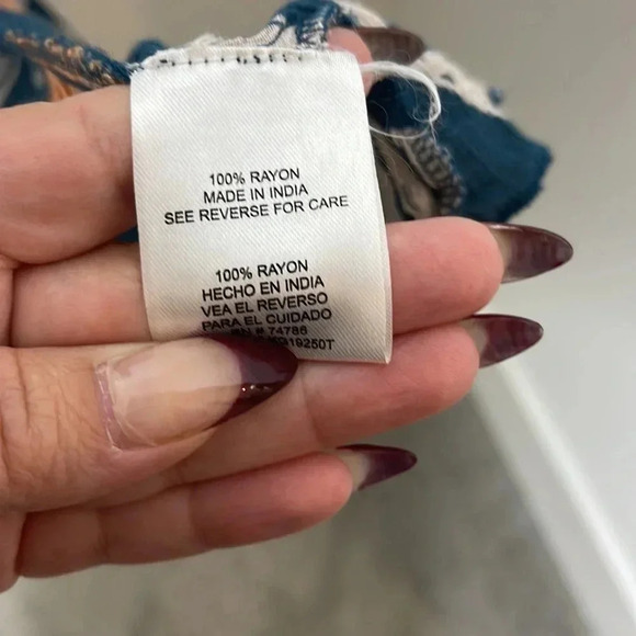 Patrons of Peace | 100% Rayon Floral Dress | Sz M - Picture 6 of 7